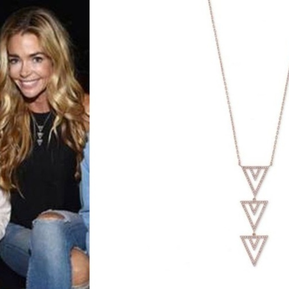 Stella & Dot | Rose Gold Pavé Spear Pendant Necklace - Picture 5 of 8